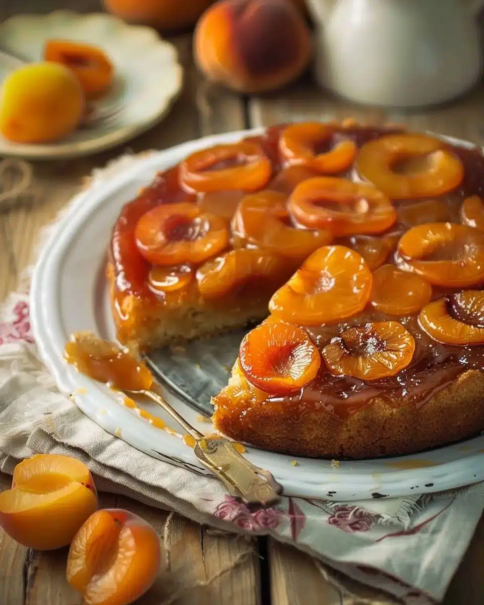 Caramelized Apricot Upside Down Cake 6 Caramelized Apricot Upside Down Cake