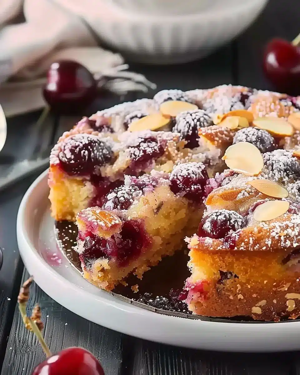 Cherry Almond Cake with Buttermilk 6 Cherry Almond Cake with Buttermilk