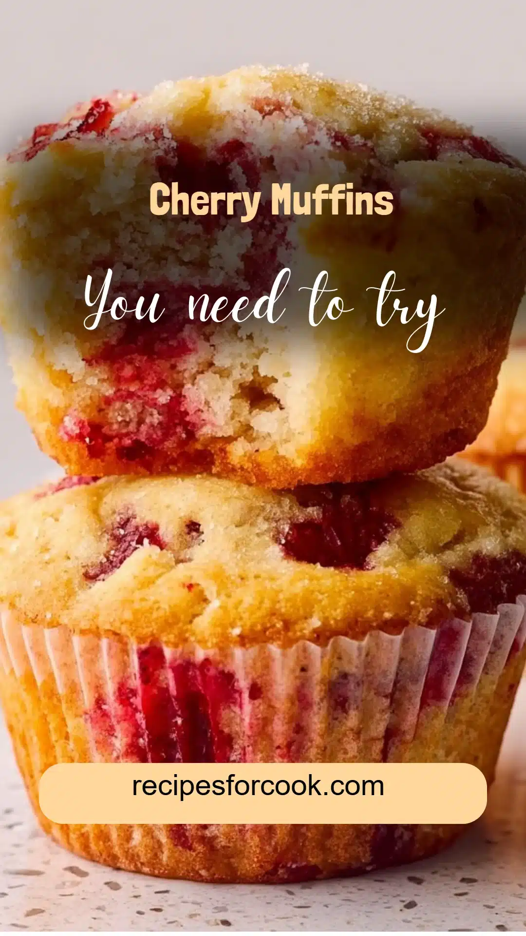 Cherry Muffins 5 Cherry Muffins