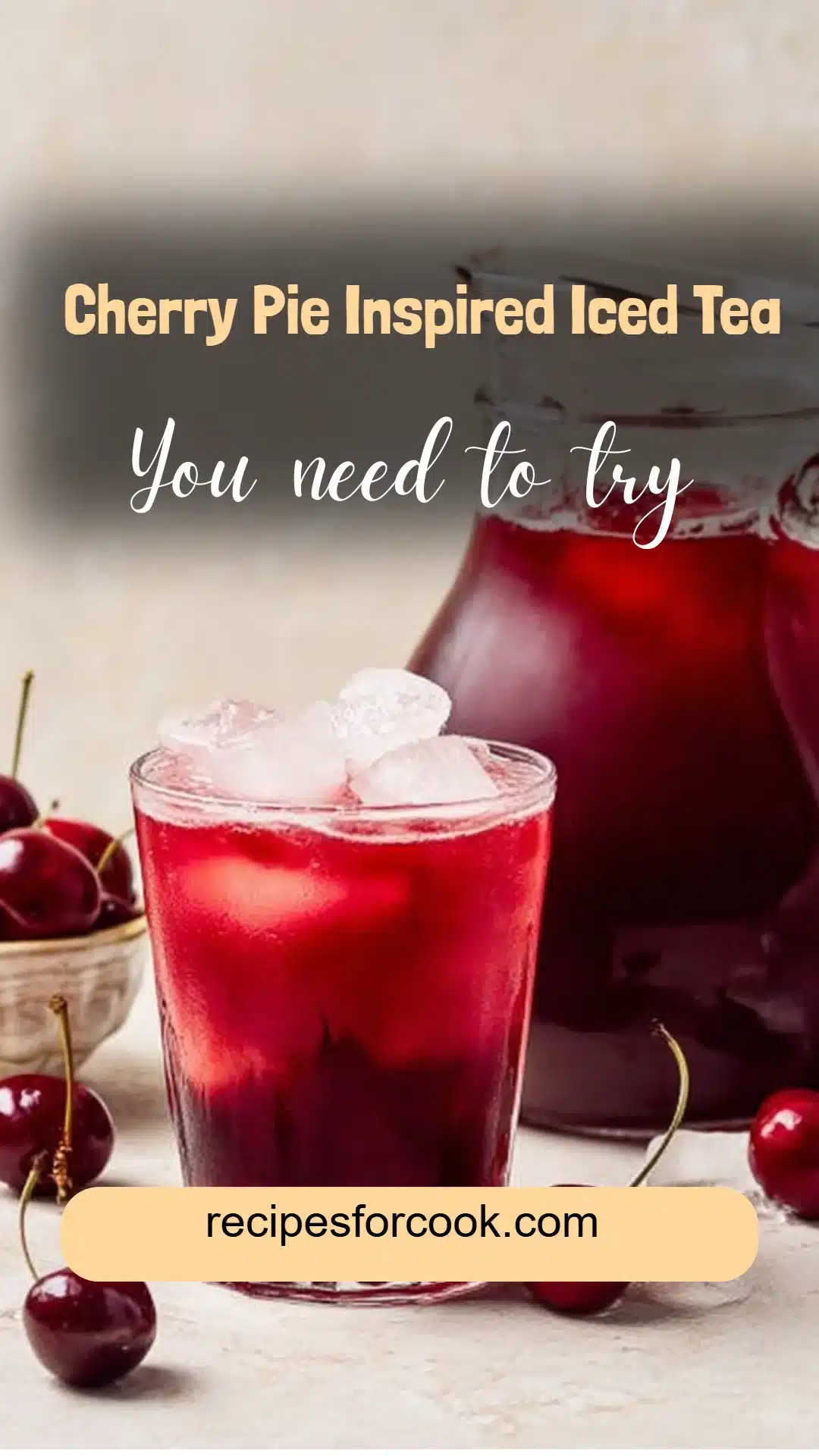 Cherry Pie Inspired Iced Tea 5 Cherry Pie Inspired Iced Tea