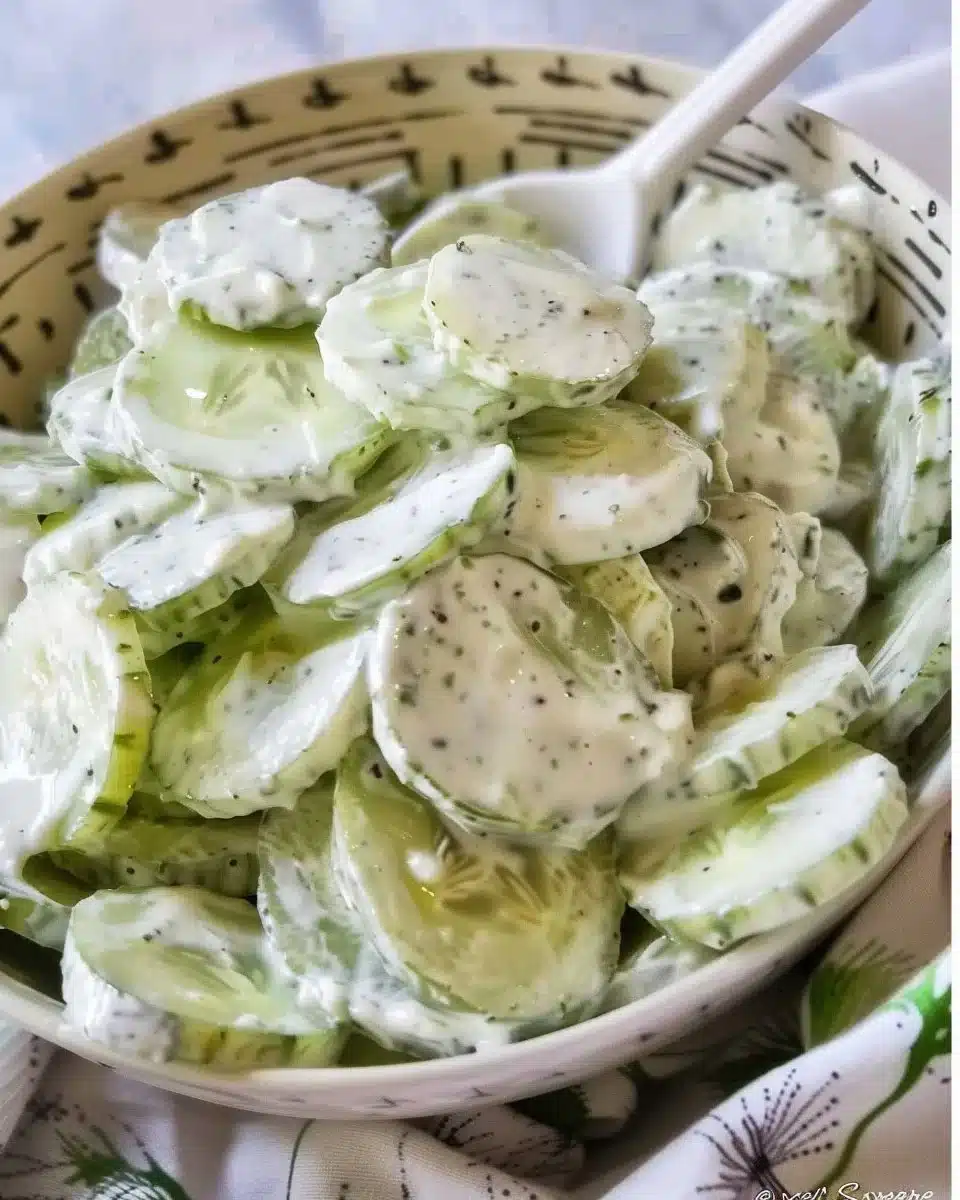 Creamy Cucumber Salad 6 Creamy Cucumber Salad