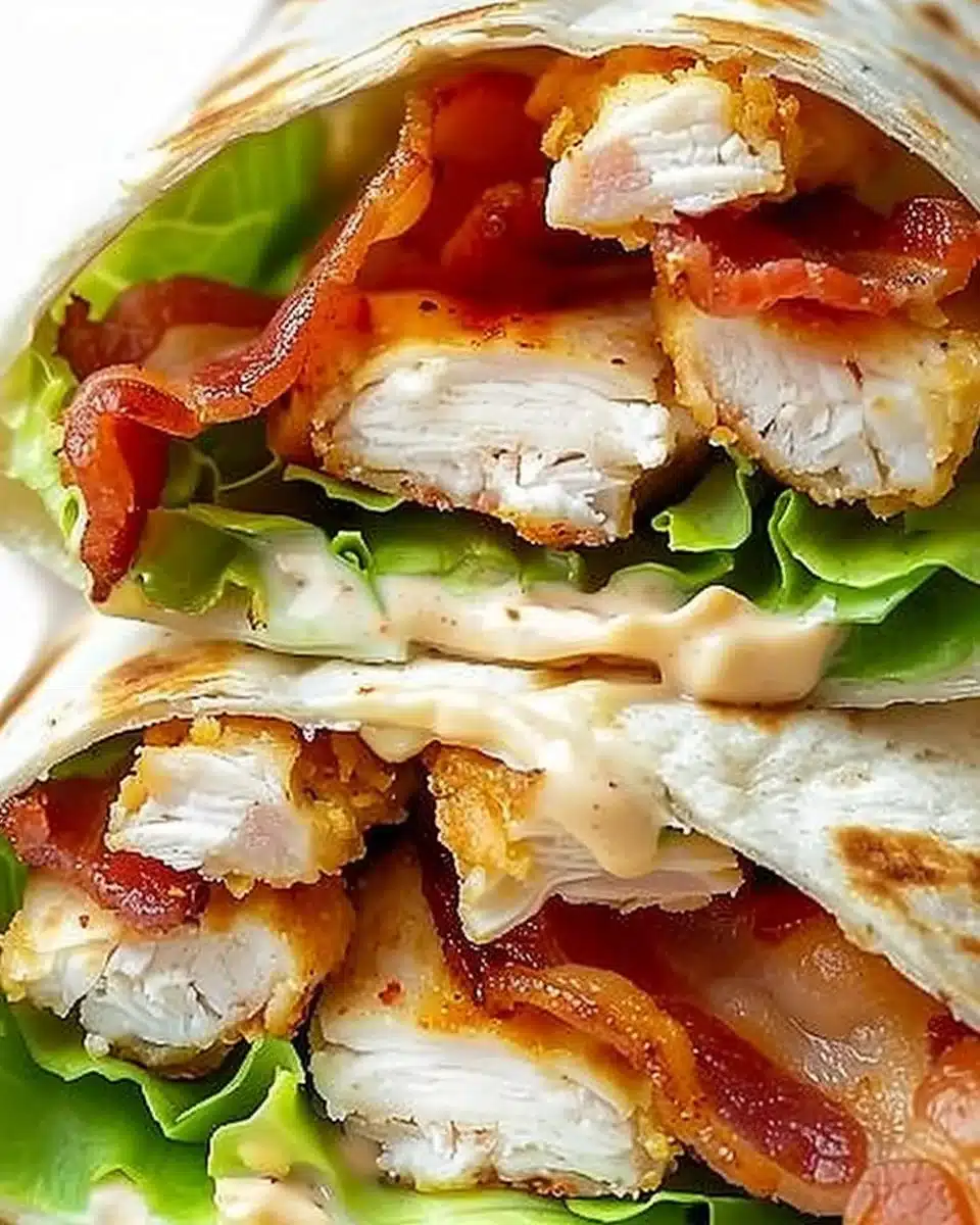Crispy Chicken Bacon Ranch Wraps 4 Crispy Chicken Bacon Ranch Wrap