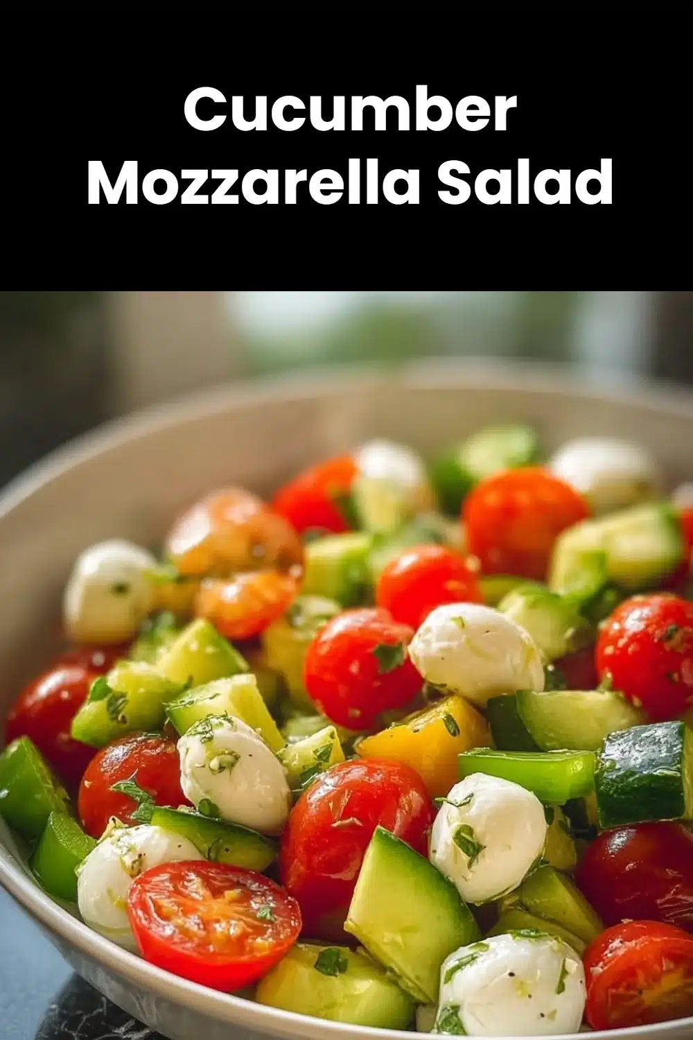 Cucumber Mozzarella Salad 5 Cucumber Mozzarella Salad