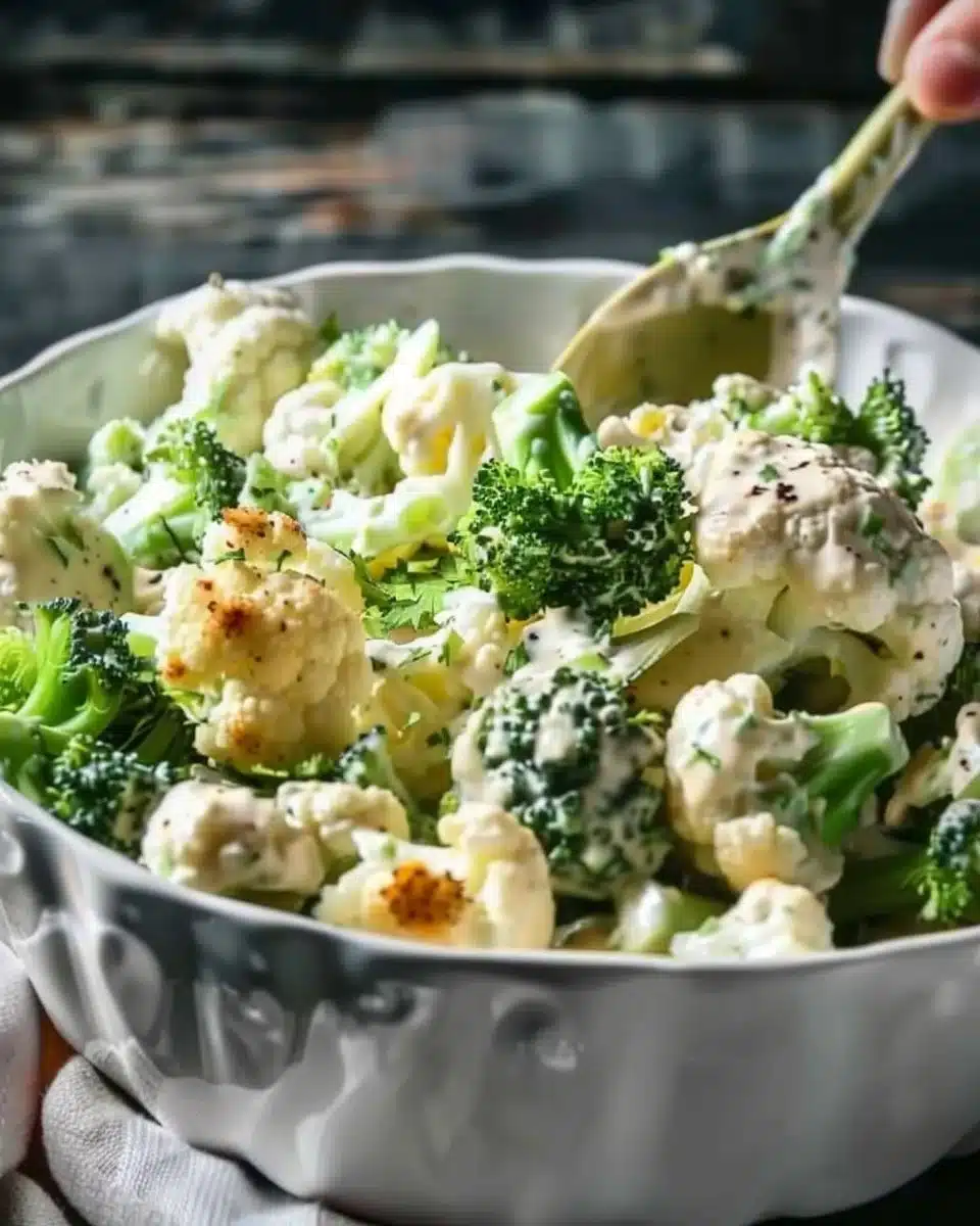 Deliciously Sweet Broccoli Cauliflower Salad 6 Deliciously Sweet Broccoli Cauliflower Salad
