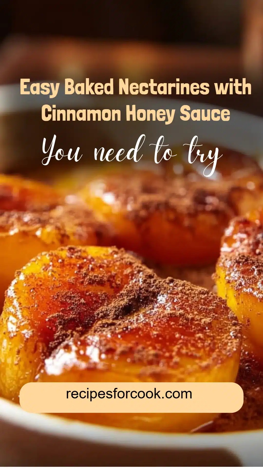 Easy Baked Nectarines with Cinnamon Honey Sauce 5 Easy Baked Nectarines with Cinnamon Honey Sauce