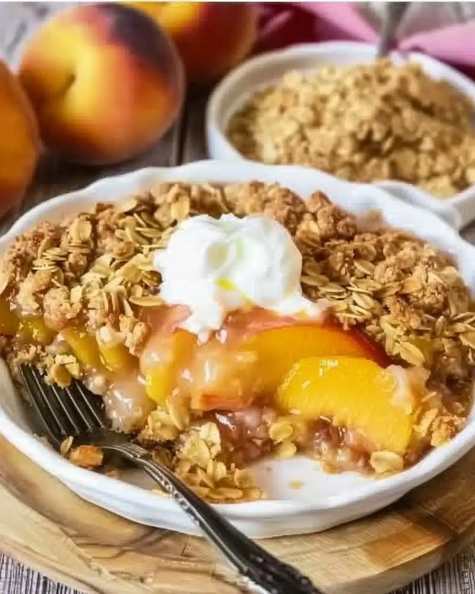 Easy Peach Crisp 6 Easy Peach Crisp