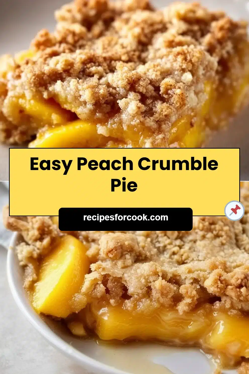 Easy Peach Crumble Pie 5 Easy Peach Crumble Pie