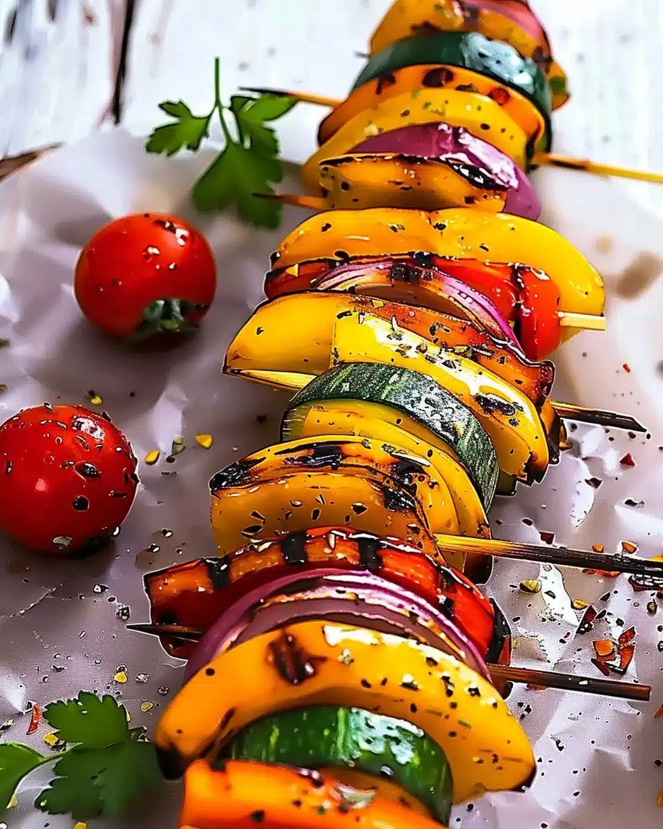 Flavorful Grilled Veggie Skewers 6 Flavorful Grilled Veggie Skewers
