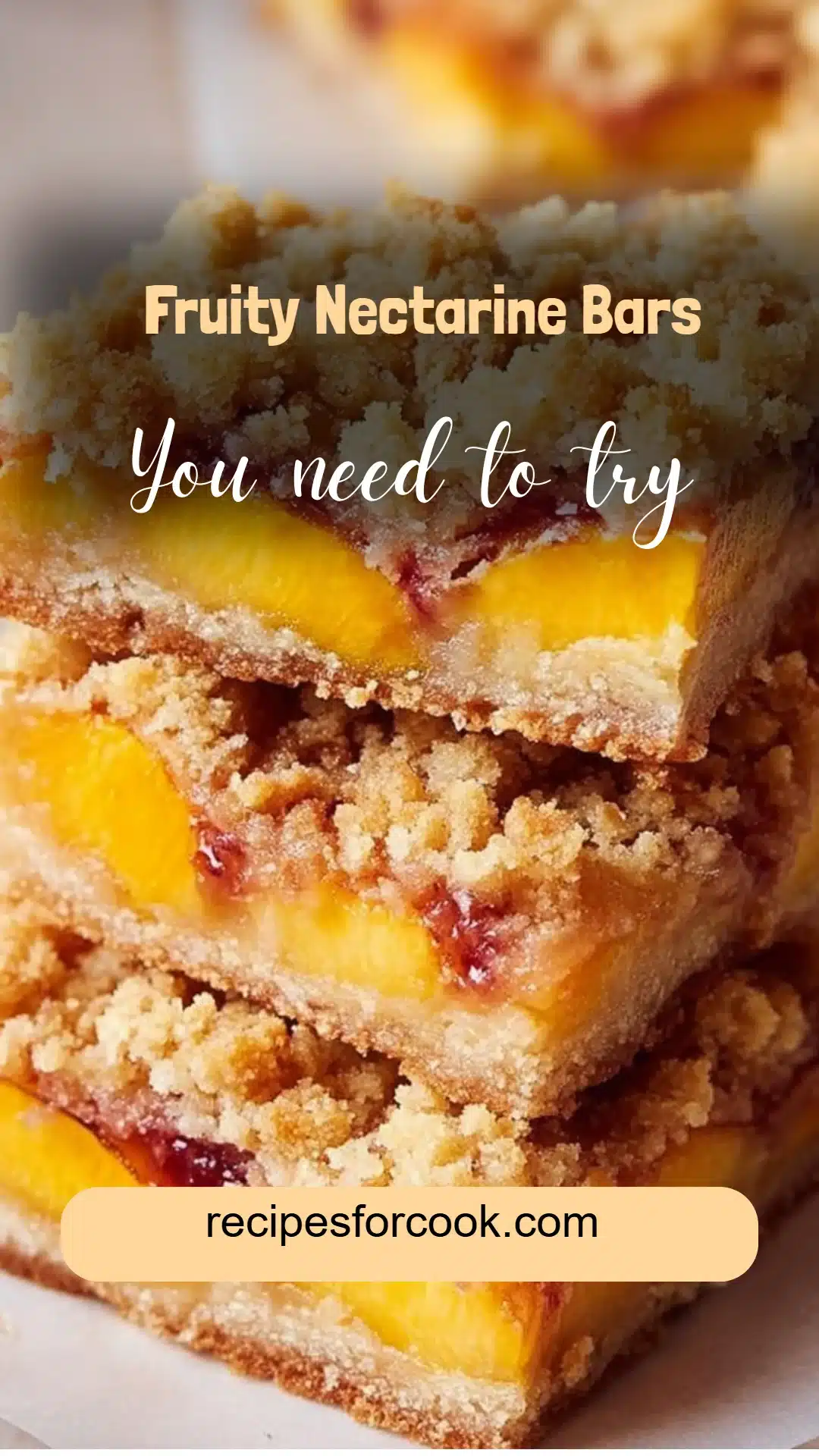 Fruity Nectarine Bars 5 Fruity Nectarine Bars