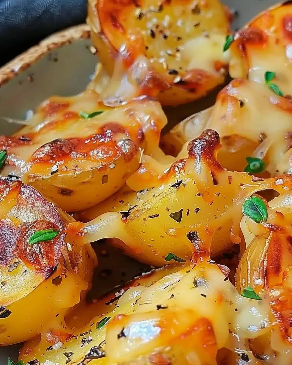 Grilled Cheesy Garlic Potatoes 6 Grilled Cheesy Garlic Potatoes