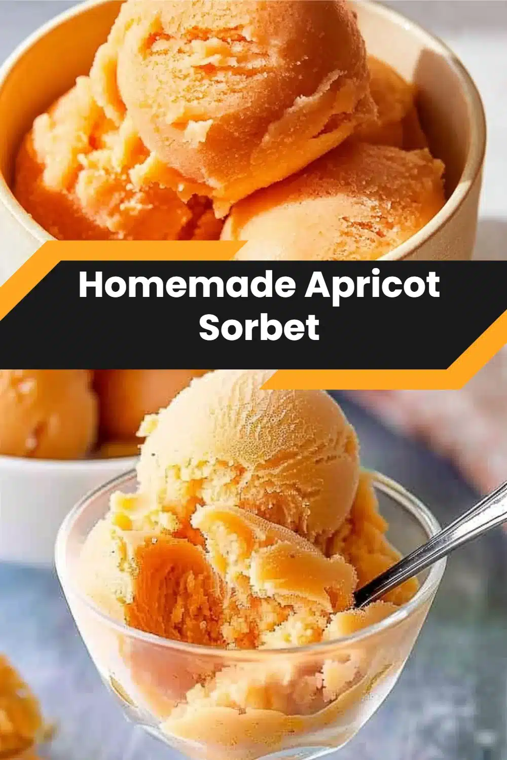Homemade Apricot Sorbet 5 Homemade Apricot Sorbet