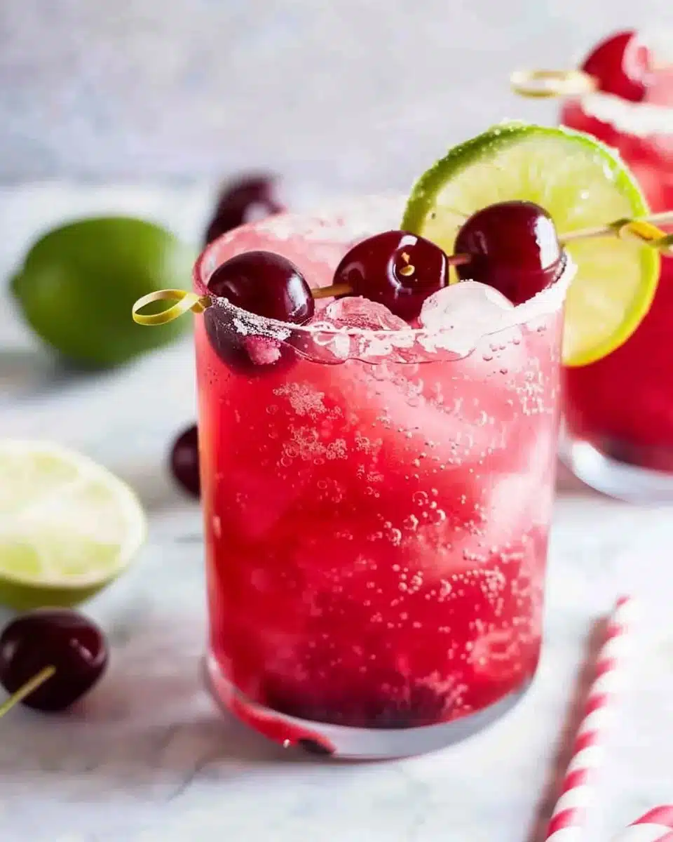 Honey Sweetened Fresh Cherry Limeade 6 Honey Sweetened Fresh Cherry Limeade