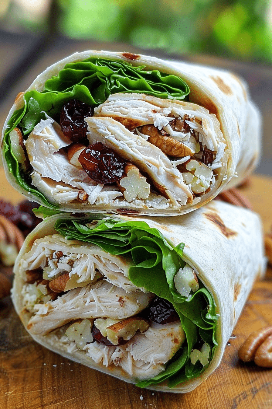 Chicken, Cranberry, Pecan Salad Wraps Recipe 5 image 1777388021283