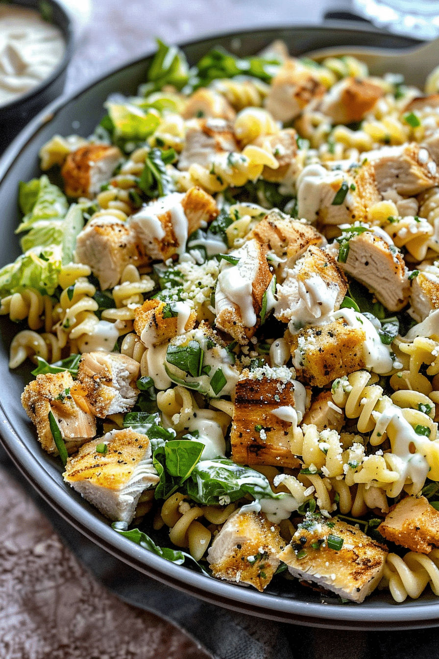 Chicken Caesar Pasta Salad Recipe 5 image 1777388187043
