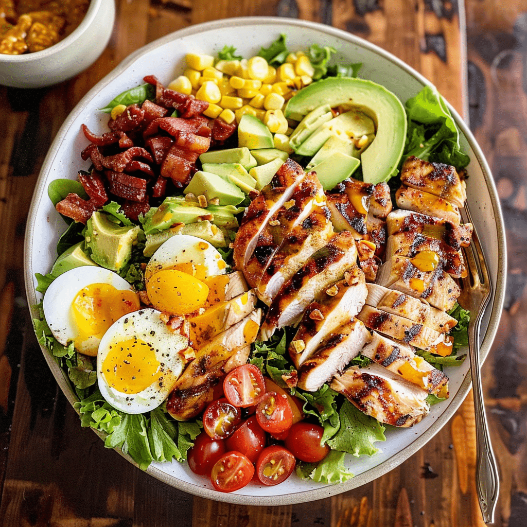 20+ Best Chicken Salad Recipes (From Classic Cobb to Global Flavors: Waldorf, Caesar, & More) 15 Grilled Chicken Cobb Salad with Honey Dijon
