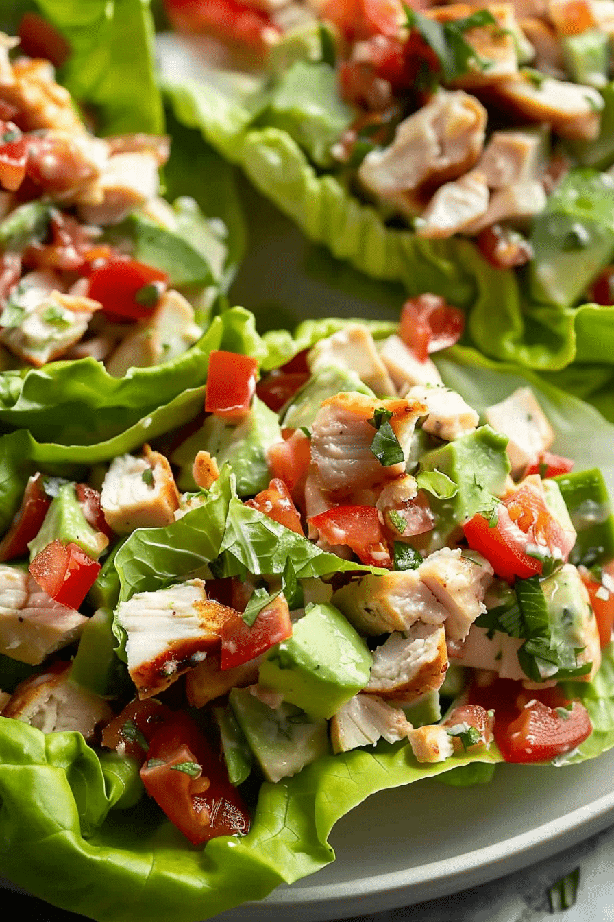 Light & Tasty BLT Chicken Salad Lettuce Wraps 5 image 1777389333158