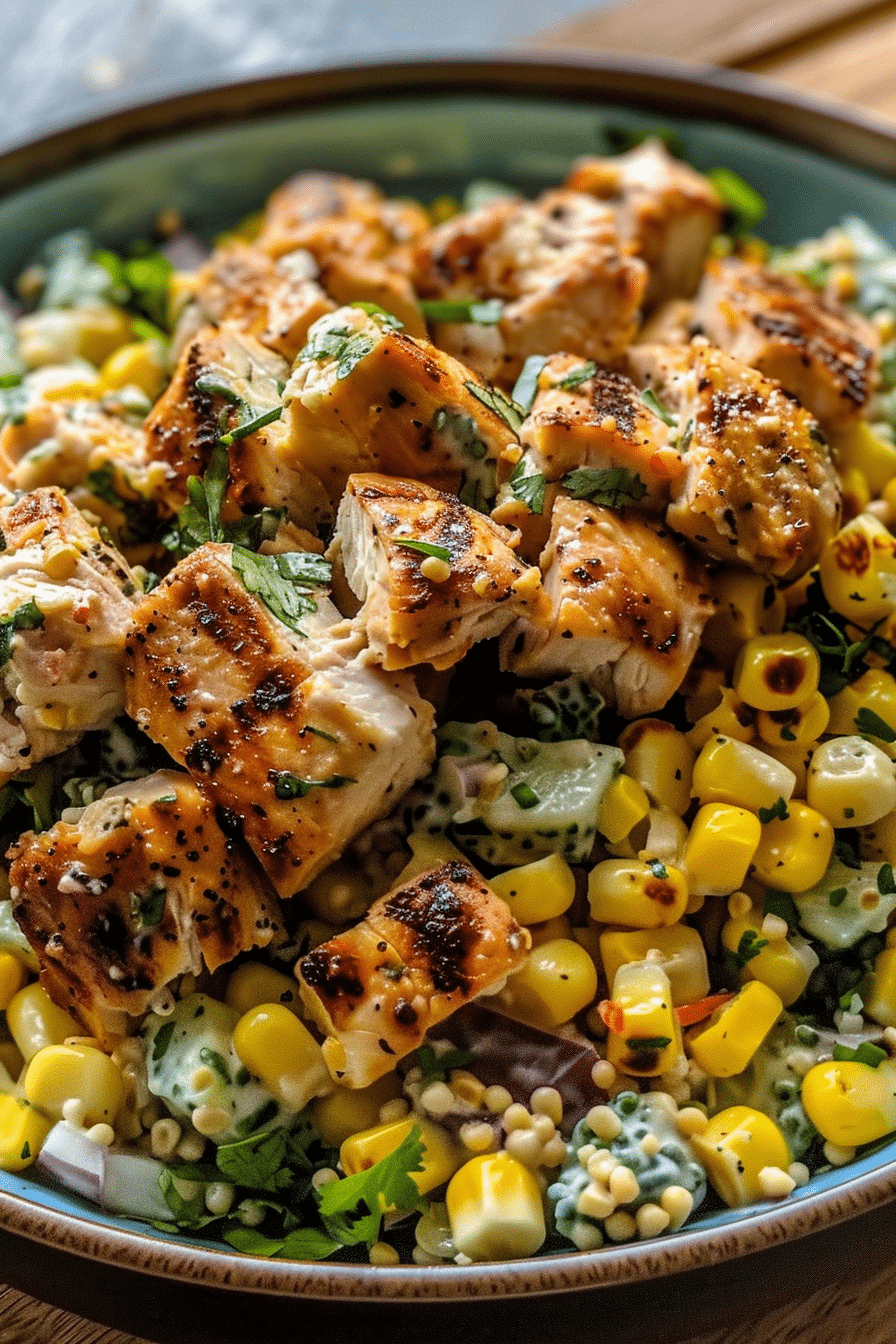 High Protein Chicken Street Corn Salad 5 image 1777389396899
