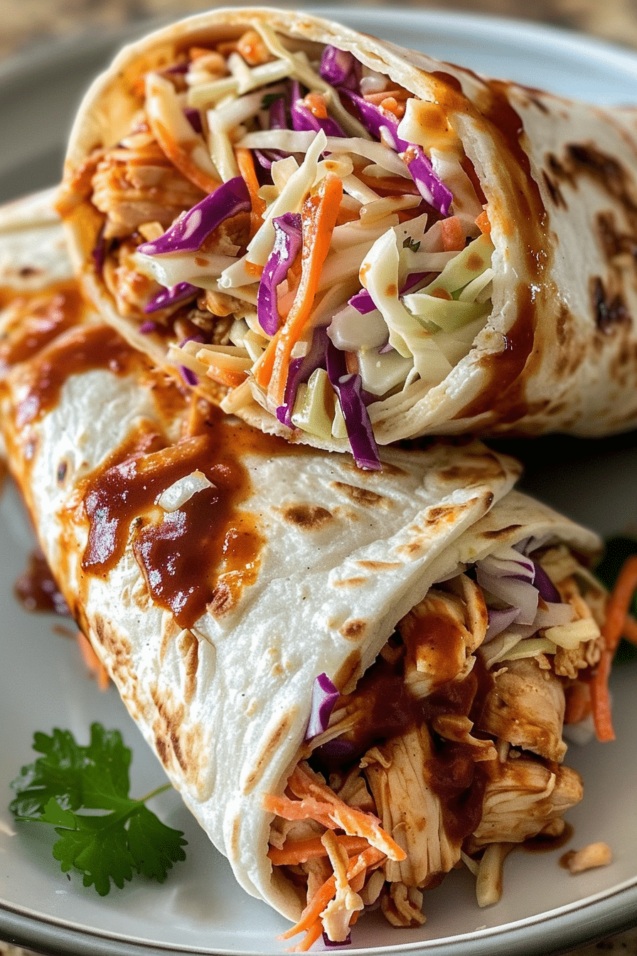 BBQ Chicken Coleslaw Wraps: A Flavorful Lunch Twist 5 image 1777566317466