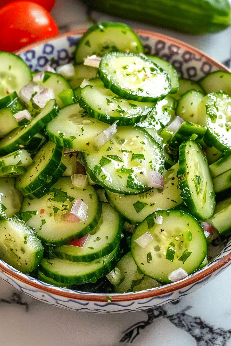 Quick Italian Cucumber Salad Recipe 5 image 1777566801105