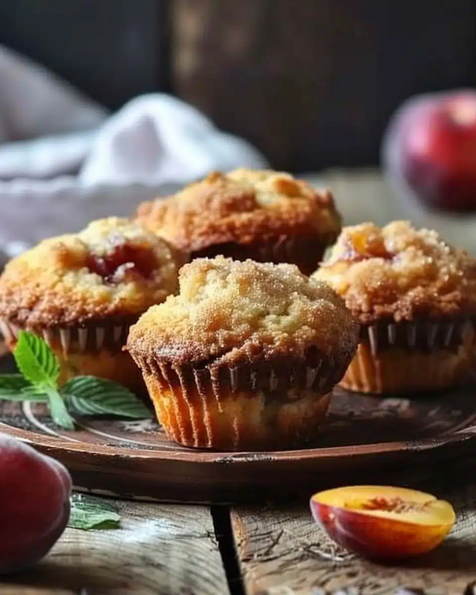 Nectarine Muffins 6 Nectarine Muffins