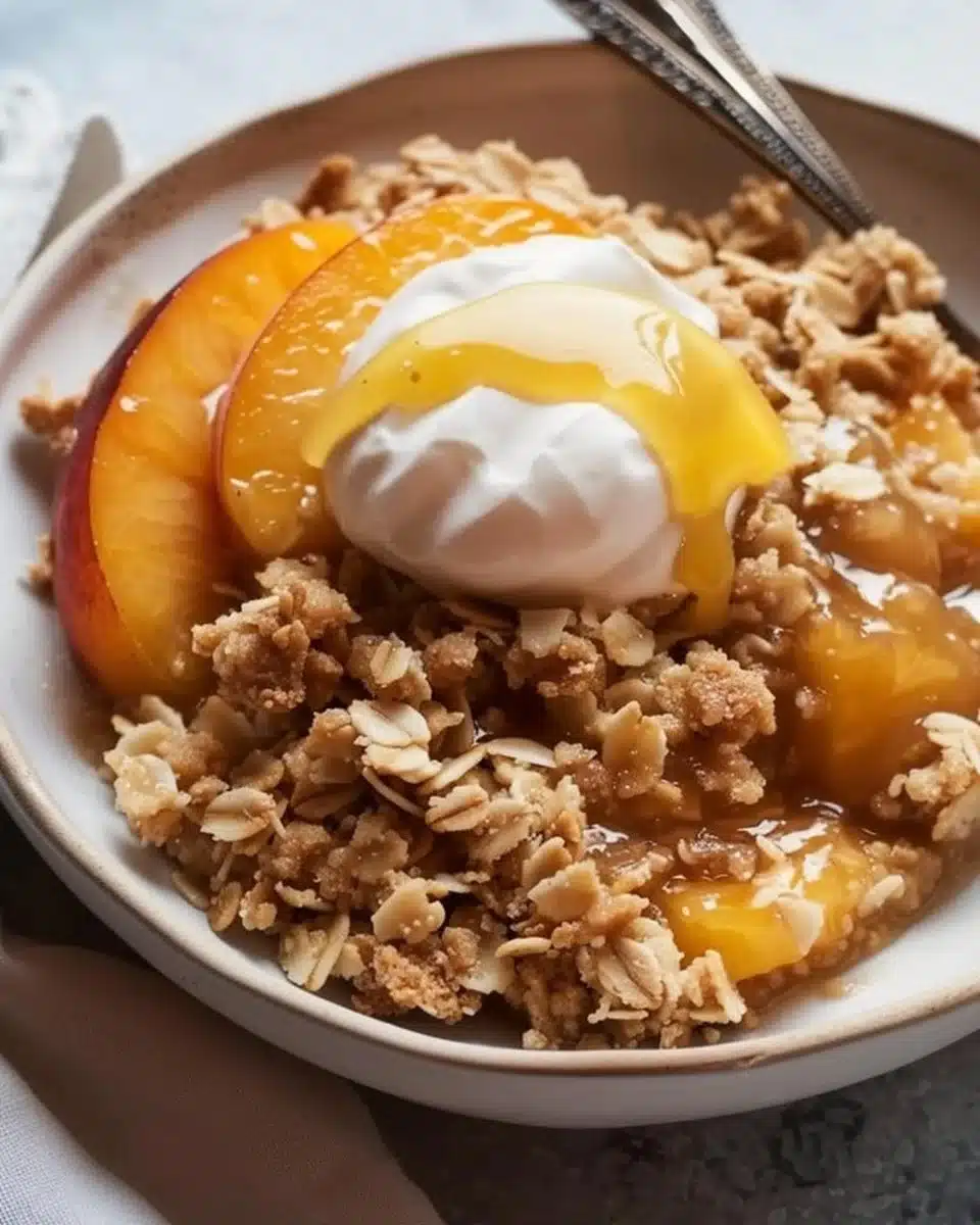 Peach Crisp 6 Peach Crisp Recipe