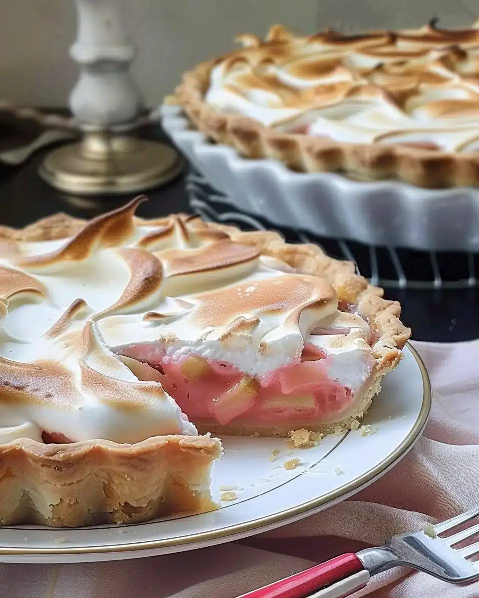 Rhubarb Tart (with or without Meringue) 6 Rhubarb Tart (with or without Meringue)