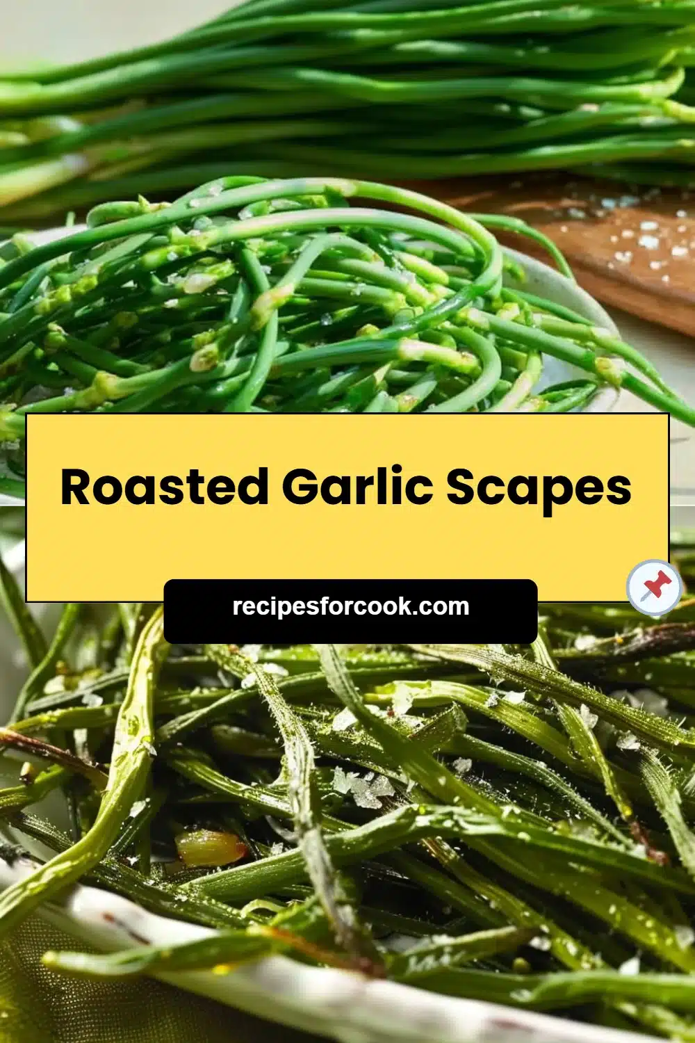 Roasted Garlic Scapes 5 Roasted Garlic Scapes