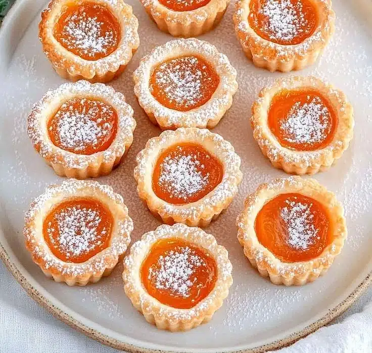 Simple Mini Apricot Tarts 6 Simple Mini Apricot Tarts