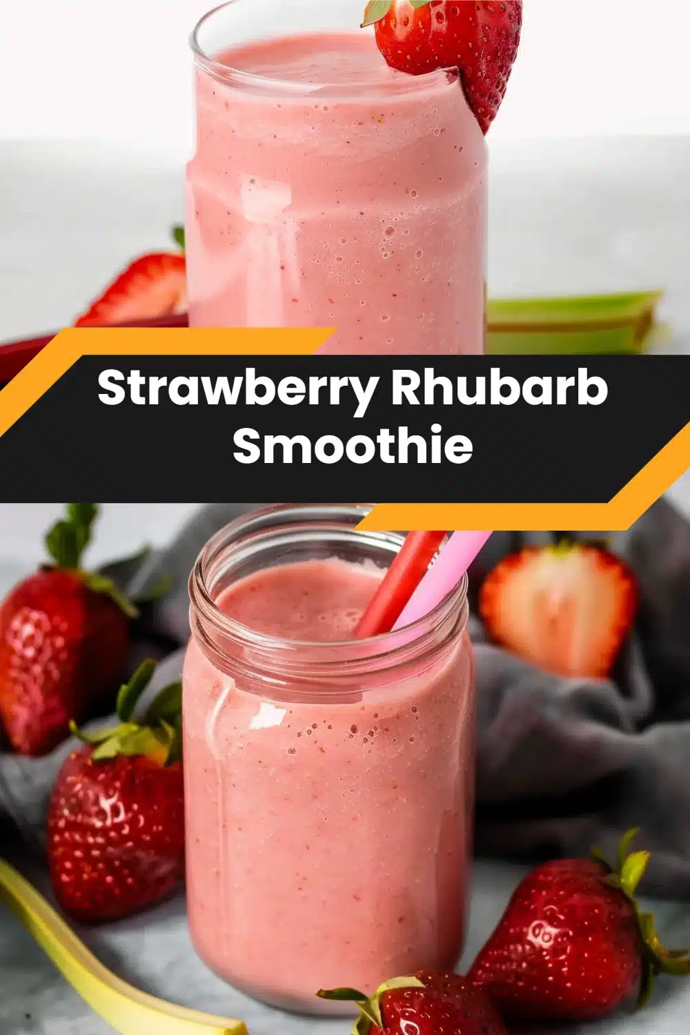 Strawberry Rhubarb Smoothie 5 Strawberry Rhubarb Smoothie