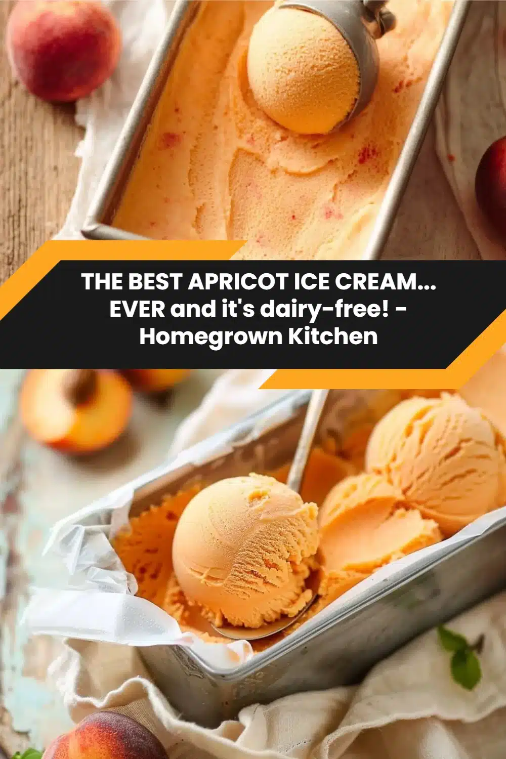 THE BEST APRICOT ICE CREAM... EVER and it's dairy-free! - Homegrown Kitchen 5 THE BEST APRICOT ICE CREAM... EVER and it's dairy-free! - Homegrown Kitchen