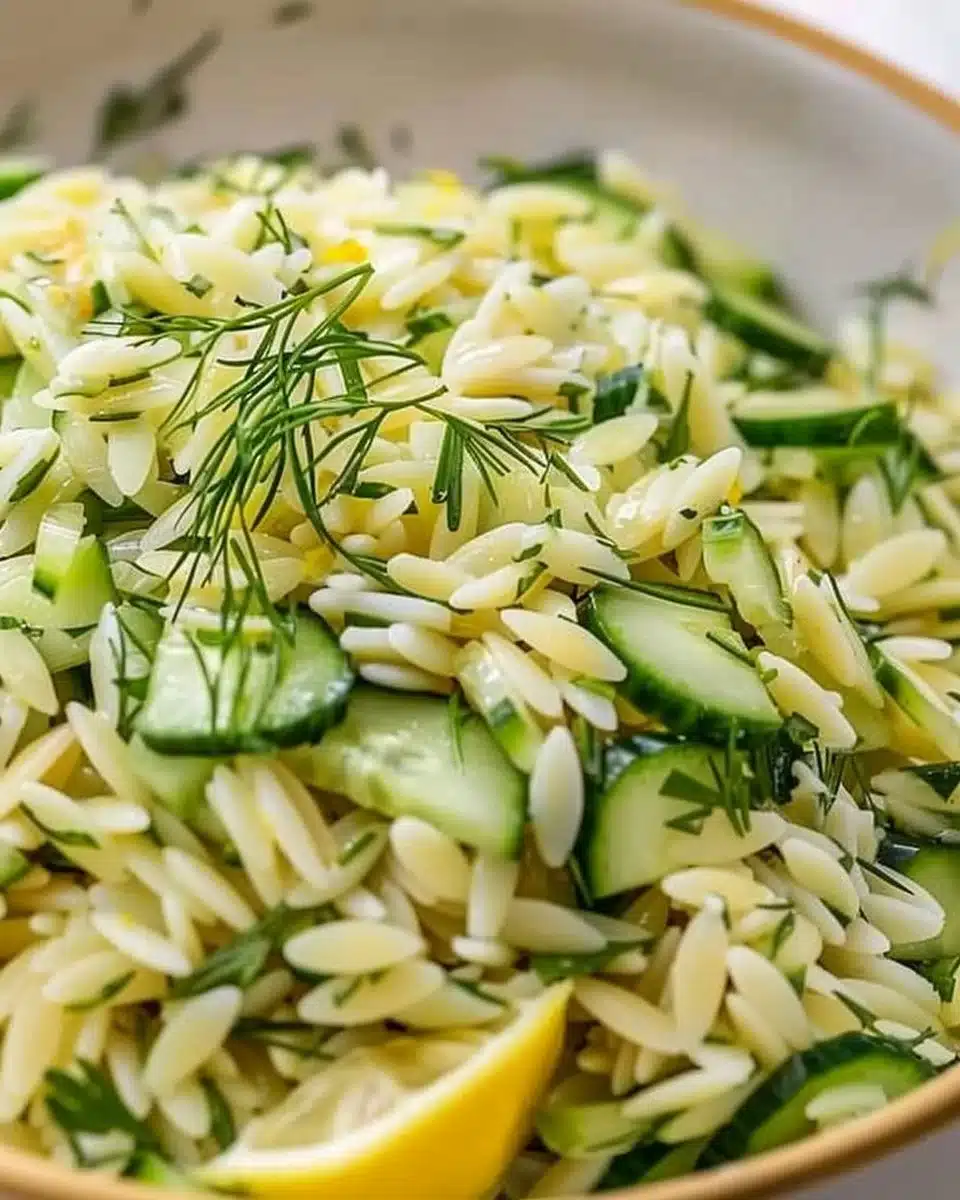 Zesty Cucumber Lemon Orzo Salad 6 Zesty Cucumber Lemon Orzo Salad