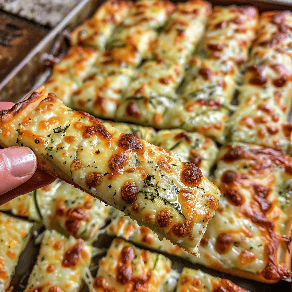 Ultimate Guide to Zucchini Bread: 20 Must-Try Creative, Moist & Healthy Recipes for Every Taste 17 Cheesy Zucchini Breadsticks with Garlic and Parmesan