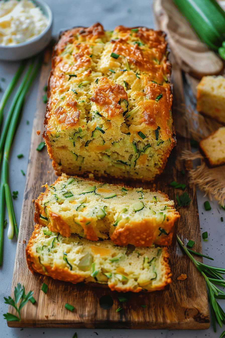 Green Onion Zucchini Cheddar Quick Bread 5 image 1777682609609