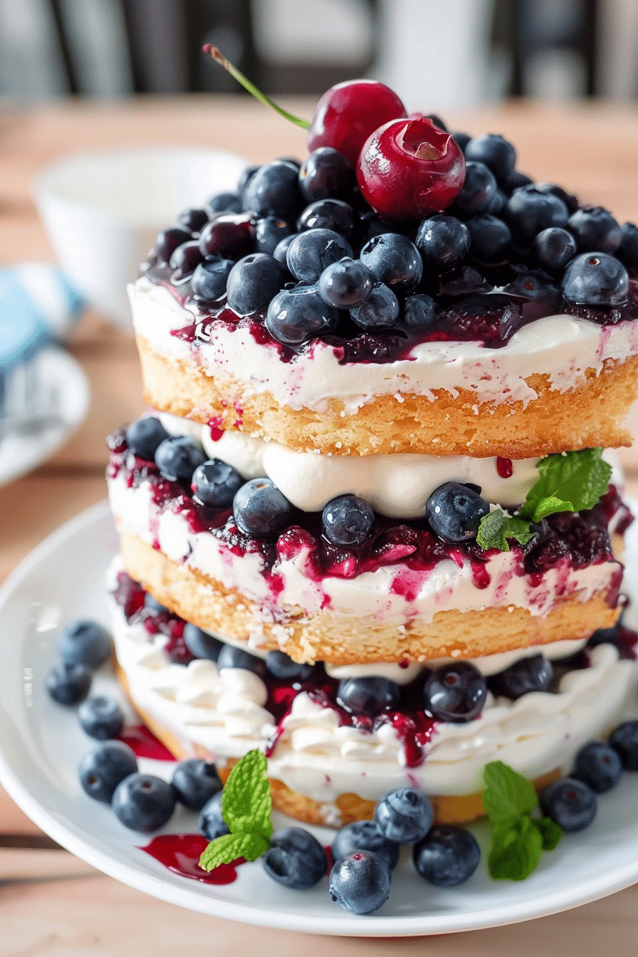 Blueberry Shortcake Cake Recipe for Summer 5 image 1777892659912