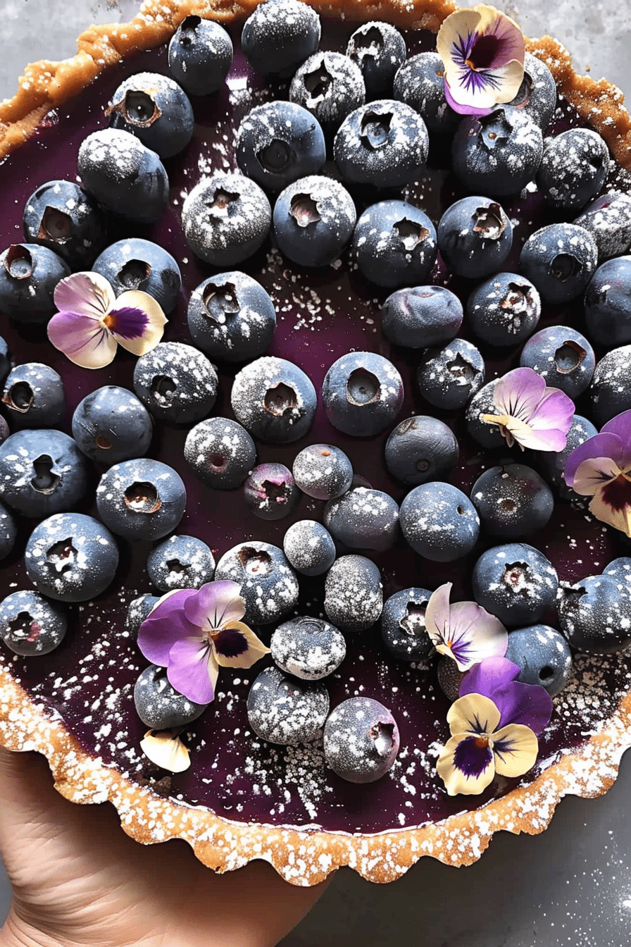 No-Bake Blueberry Tart With Earl Grey - Creamy Vegan Dessert 5 image 1777892991611