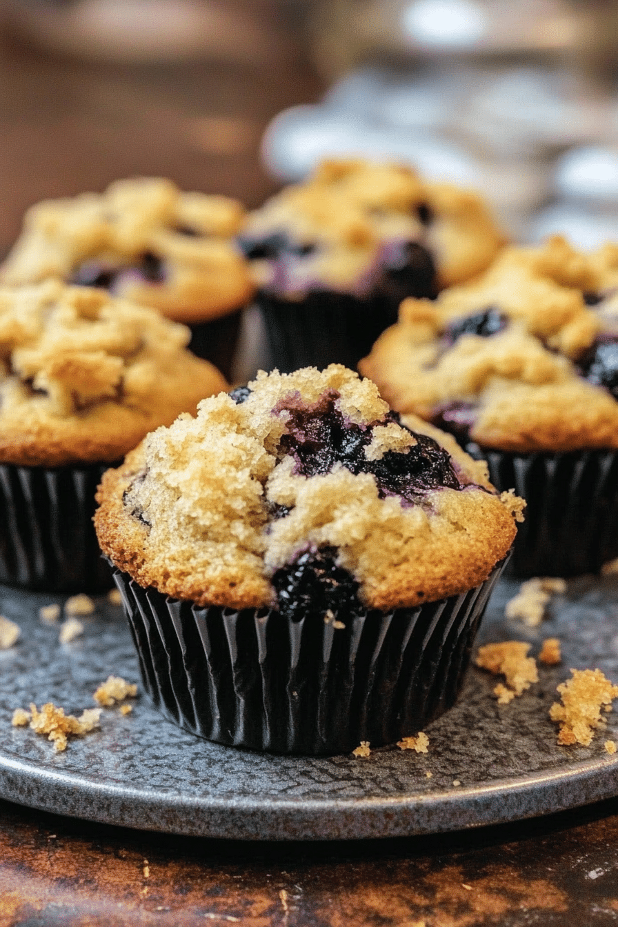 Easy Huckleberry Muffin Recipe with Flaky Topping 5 image 1778635068235