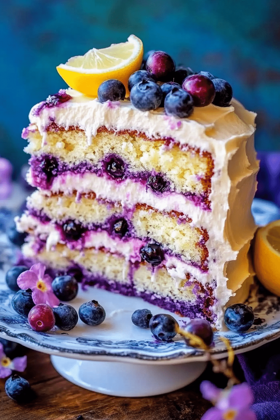 Huckleberry Lemon Layer Cake 5 image 1778635744474