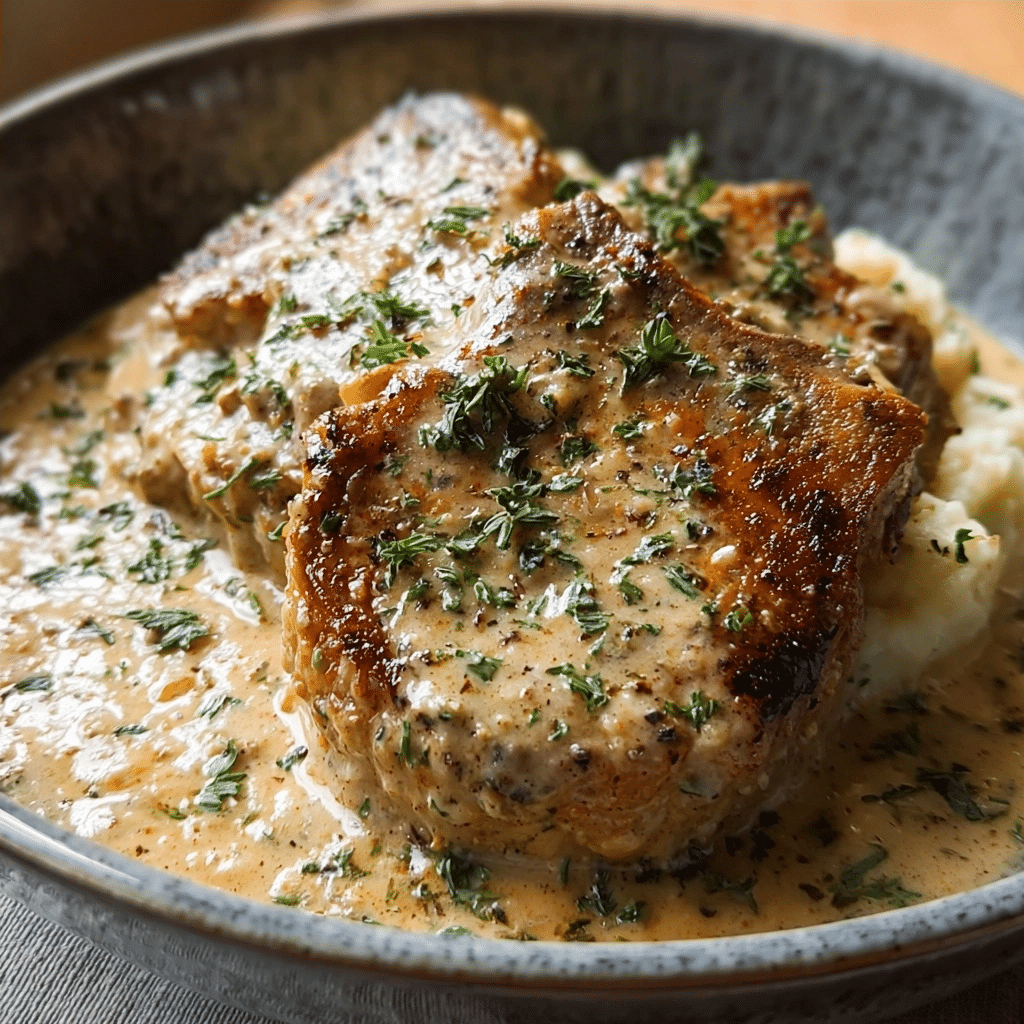 Creamy Ranch Slow-Cooker Pork Chops