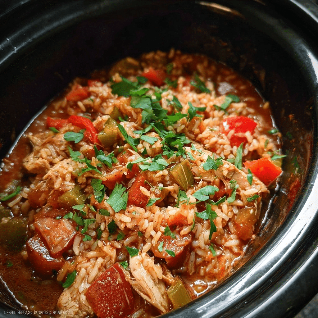 Slow Cooker Chicken Jambalaya Recipe