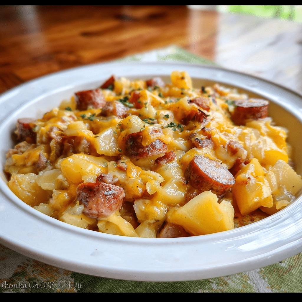 Slow Cooker Sausage and Potato Casserole Recipe
